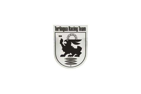 Limited Edition Chrome Terlingua Racing Team Shield Fender Decal-Small